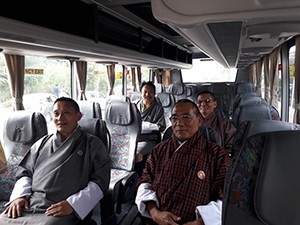 Maiden trip of Bhutan Airport Shuttle Service on Monday
