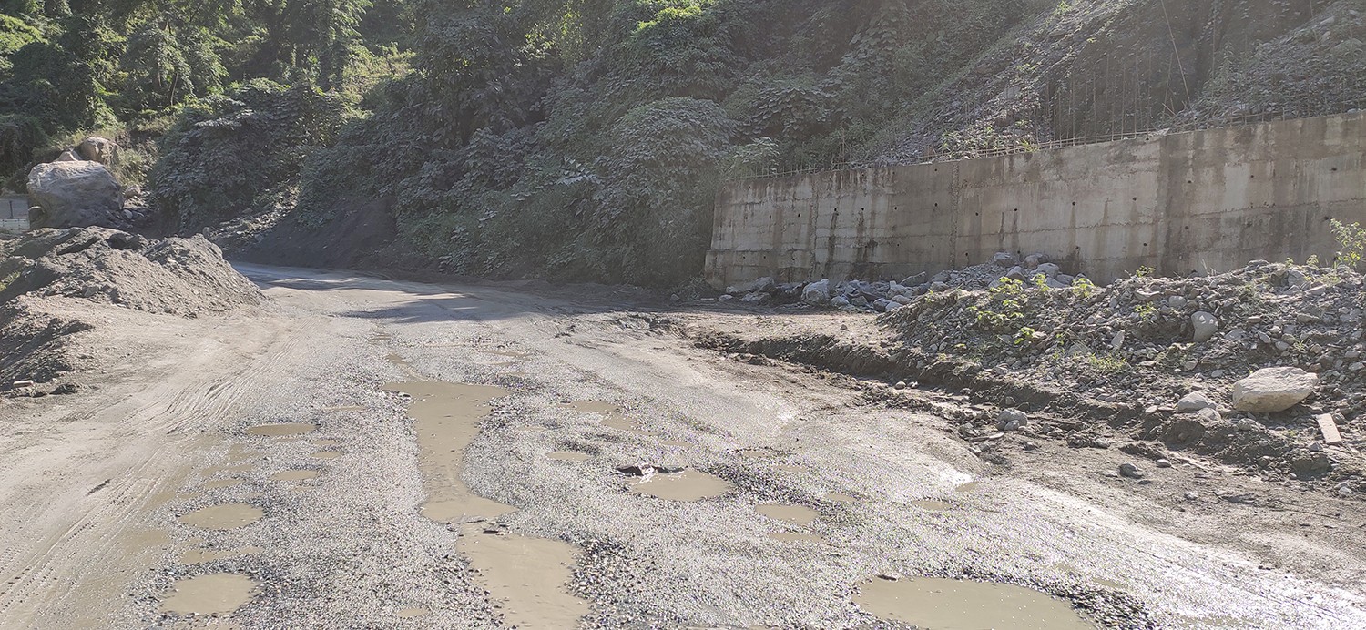 Limited budget to blacktop Kharbandi-Pasakha road