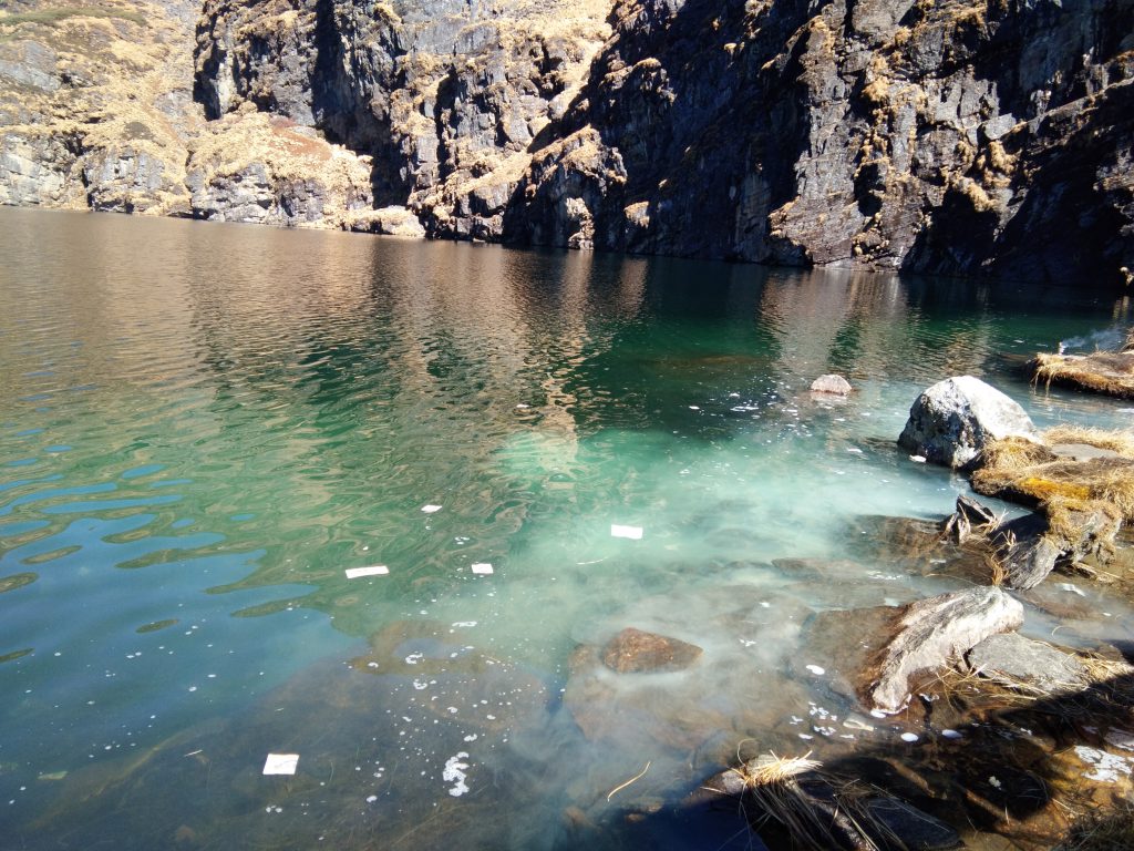 Dungtsho being polluted by visitors