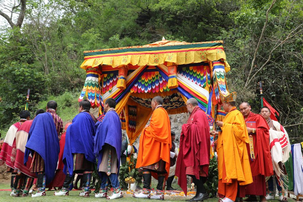 PM graces Salang Tendrel ceremony of Yungichhu Hydropower Project
