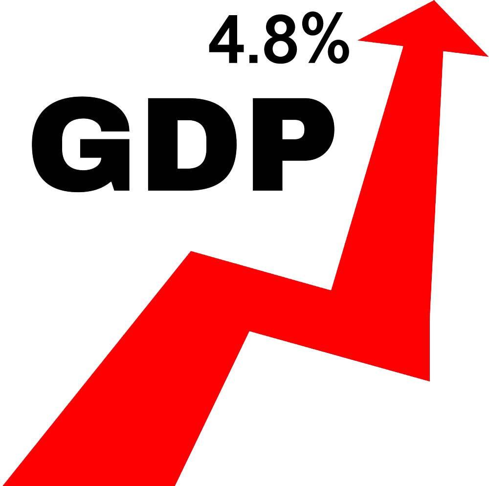 GDP growth at 4.8%