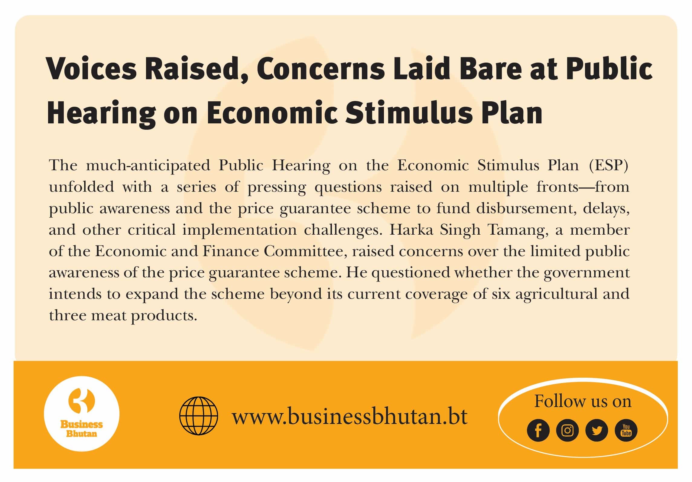 Voices Raised, Concerns Laid Bare at Public Hearing on Economic Stimulus Plan