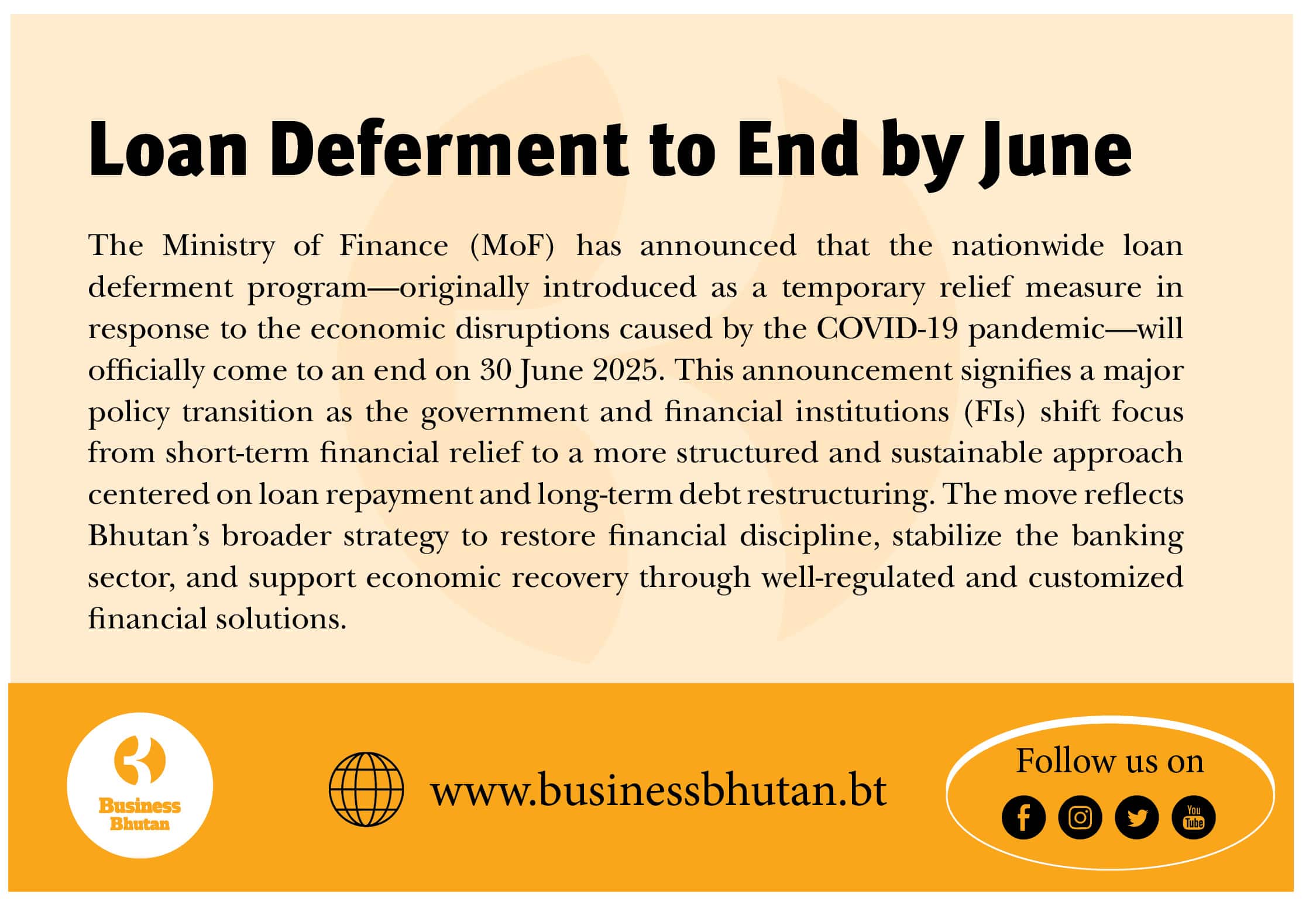 Loan Deferment to End by June
