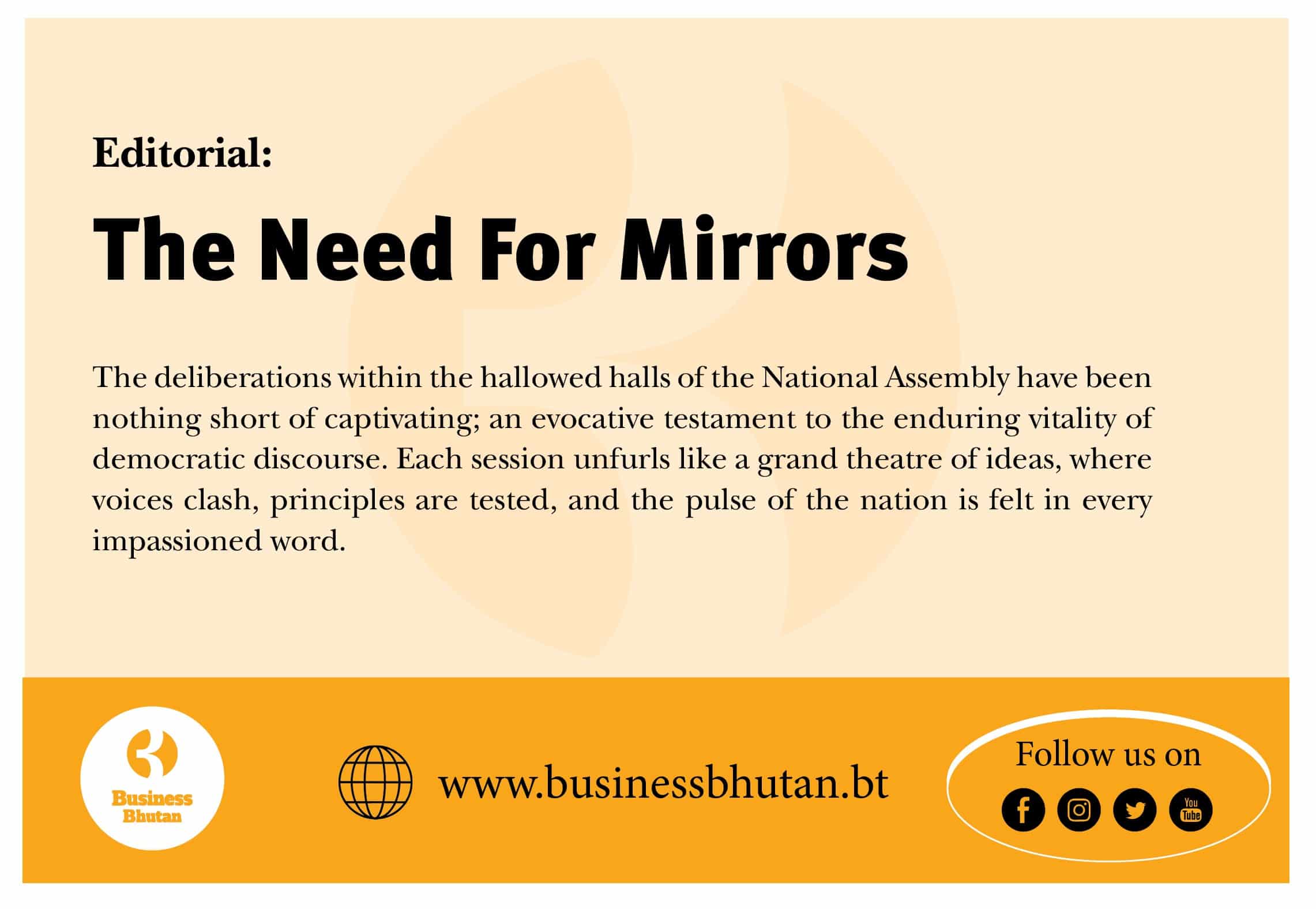 The Need For Mirrors