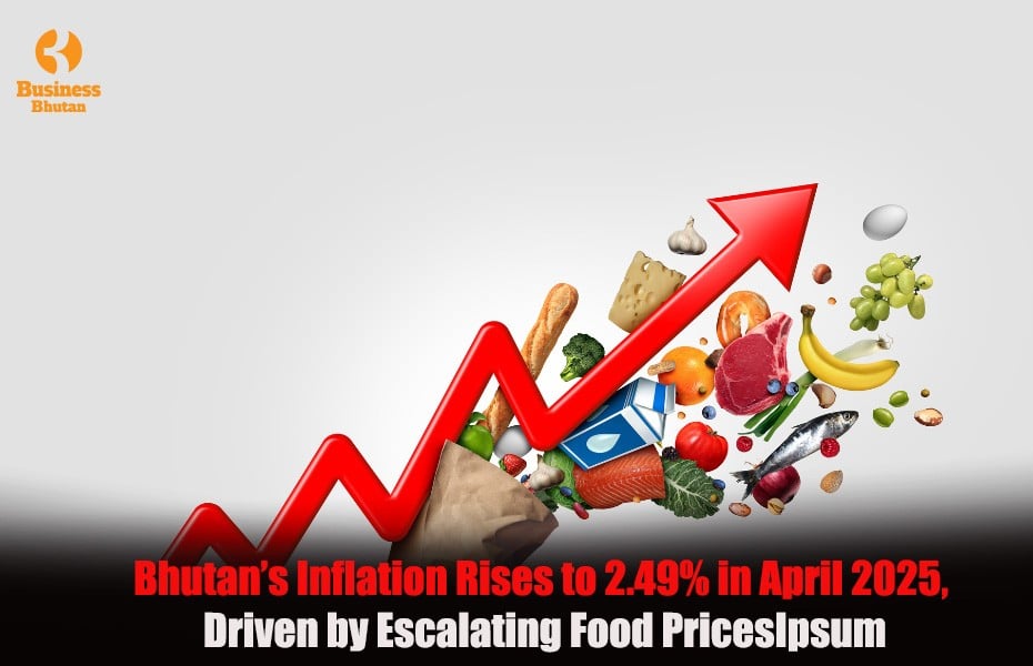 Bhutan’s Inflation Rises to 2.49% in April 2025, Driven by Escalating Food Prices