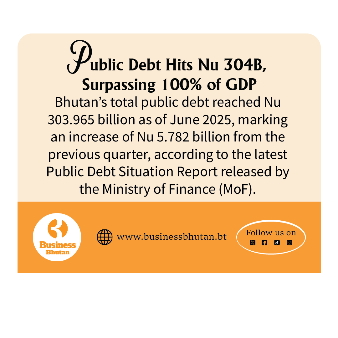 Public Debt Hits Nu 304B, Surpassing 100% of GDP