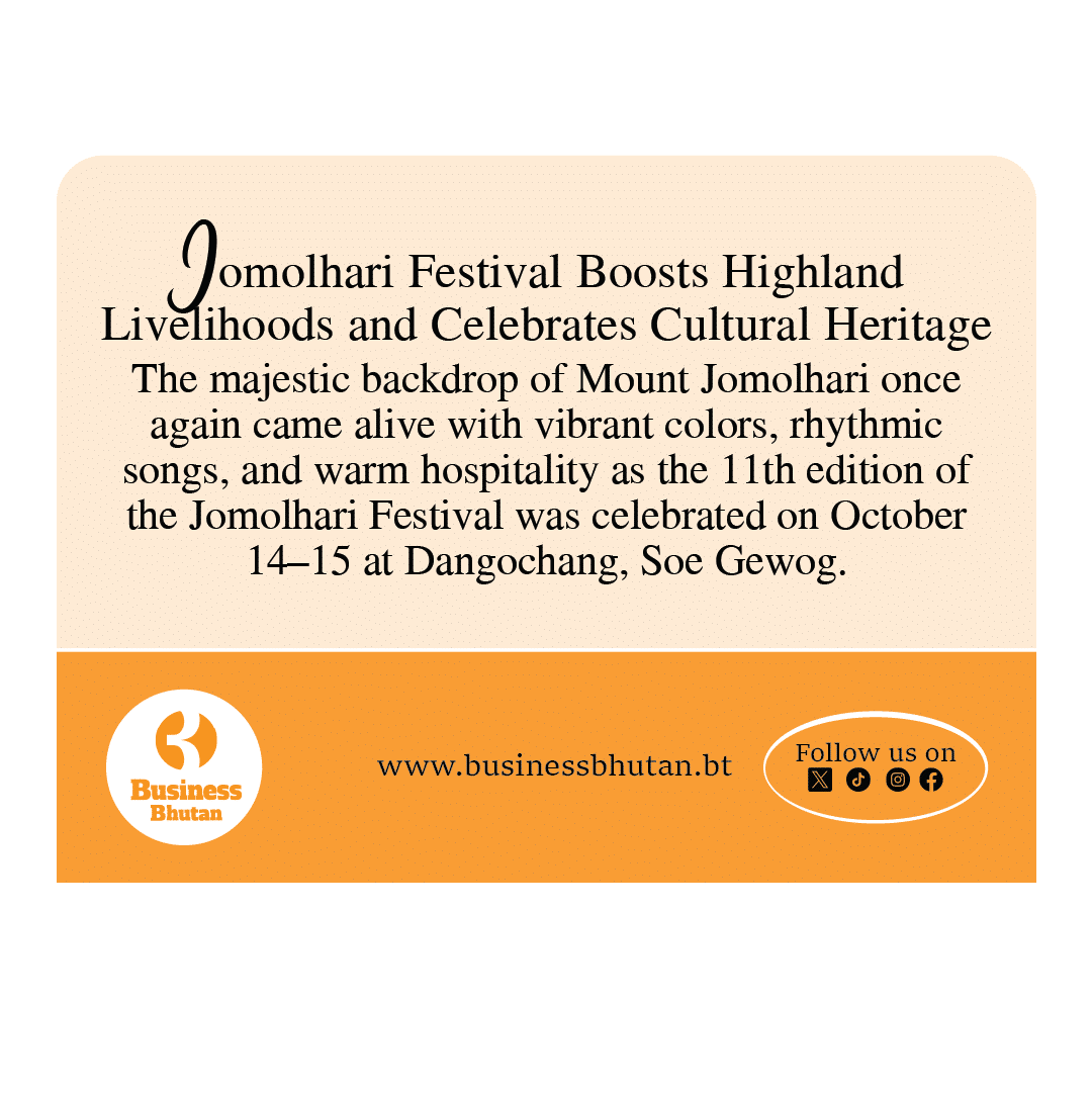 Jomolhari Festival Boosts Highland Livelihoods and Celebrates Cultural Heritage