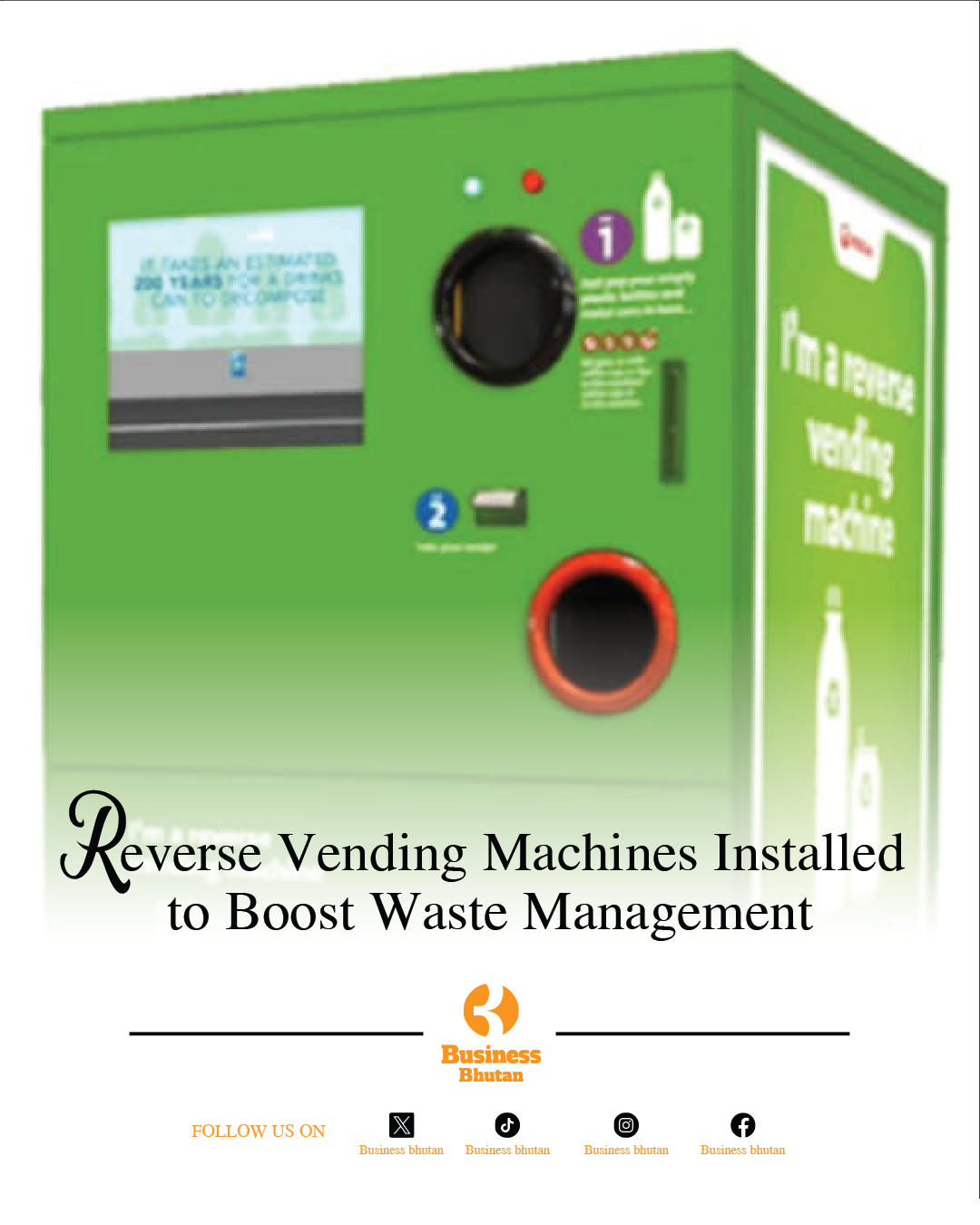 Reverse Vending Machines Installed to Boost Waste Management