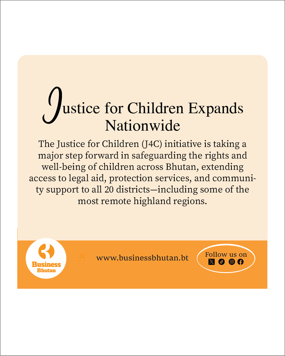 Justice for Children Expands Nationwide