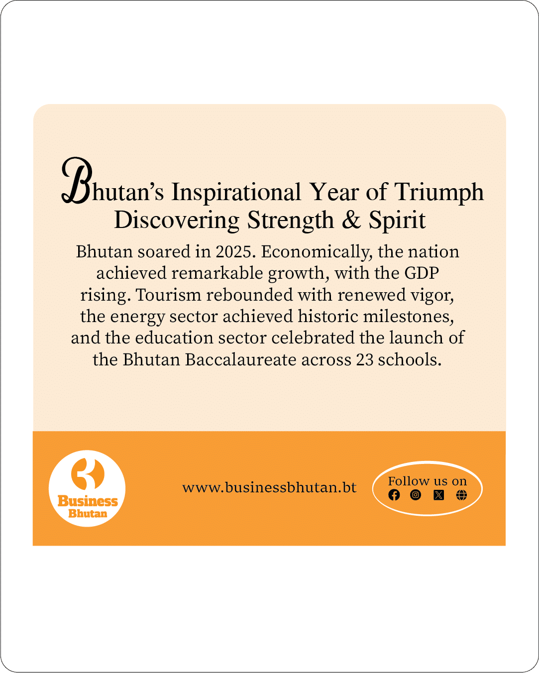 Bhutan’s Inspirational Year of Triumph – Discovering Strength & Spirit