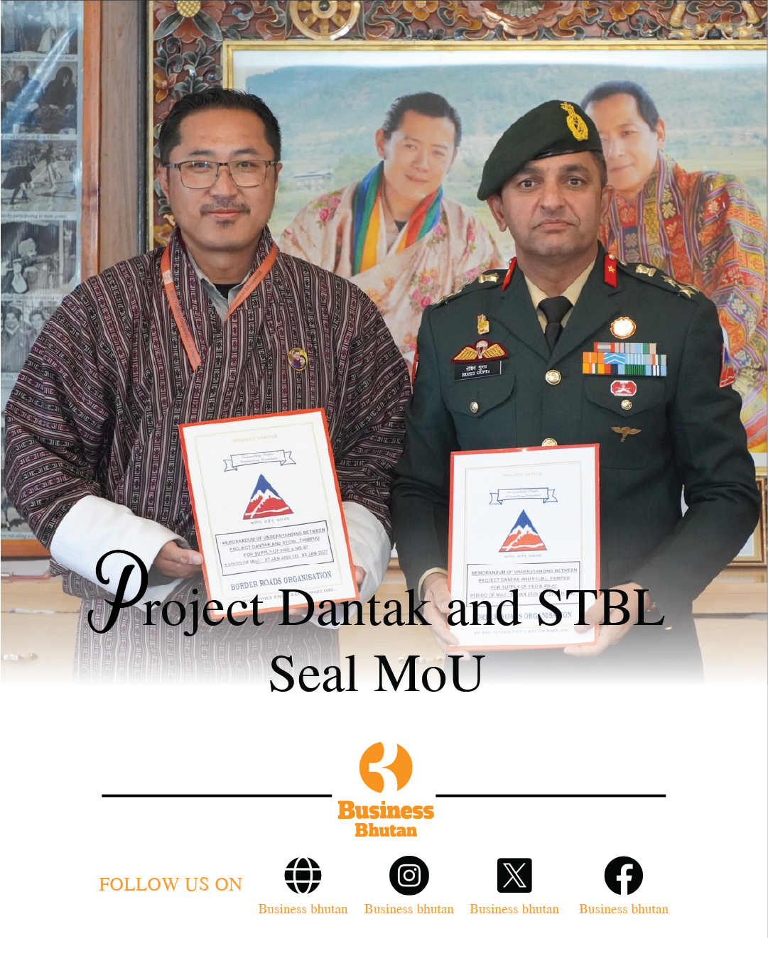 Project Dantak and STBL Seal MoU