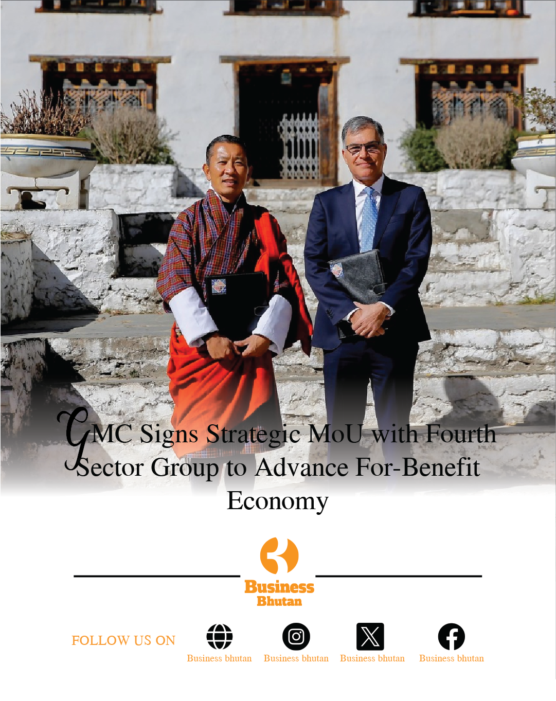 GMC Signs Strategic MoU with Fourth Sector Group to Advance For-Benefit Economy