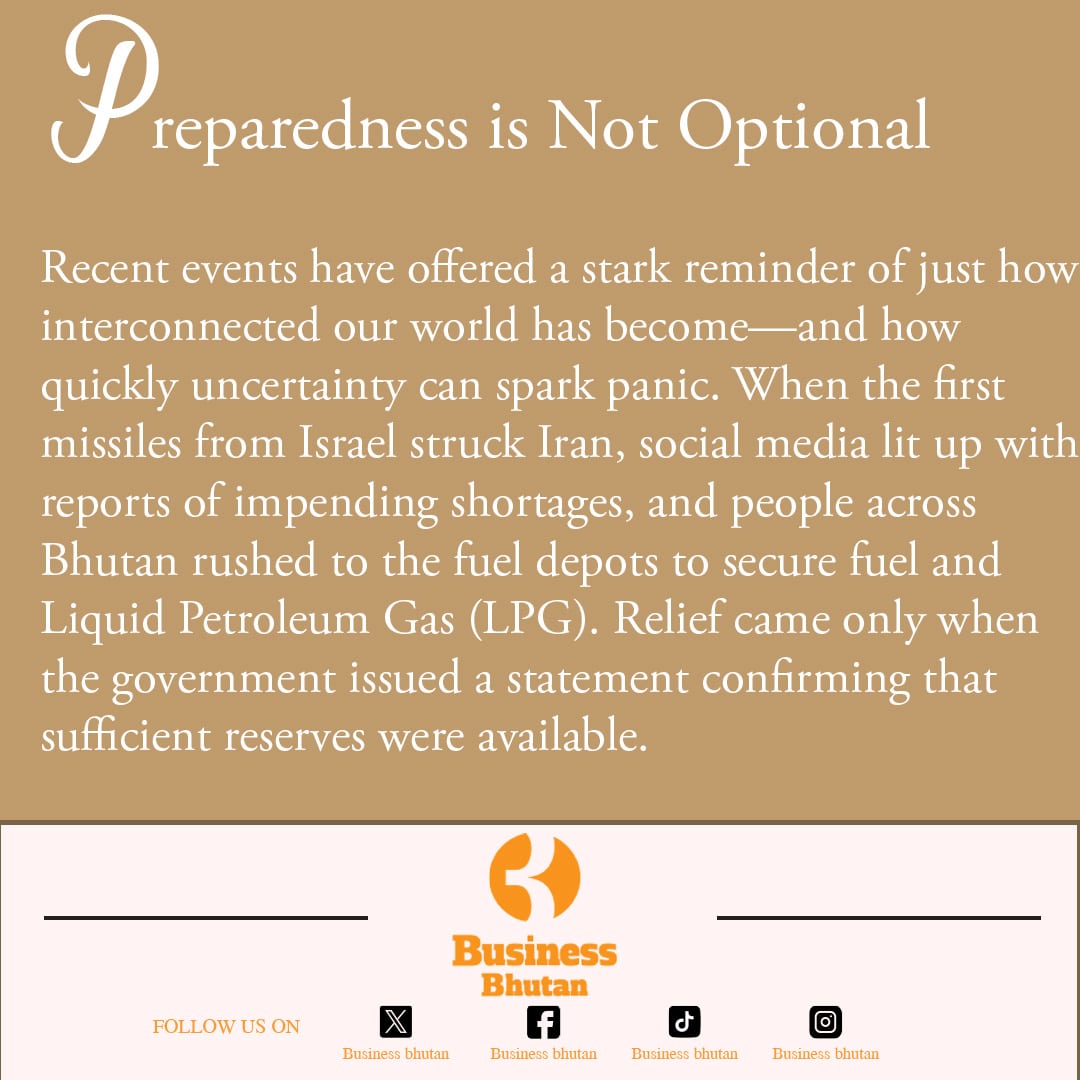 Preparedness is Not Optional