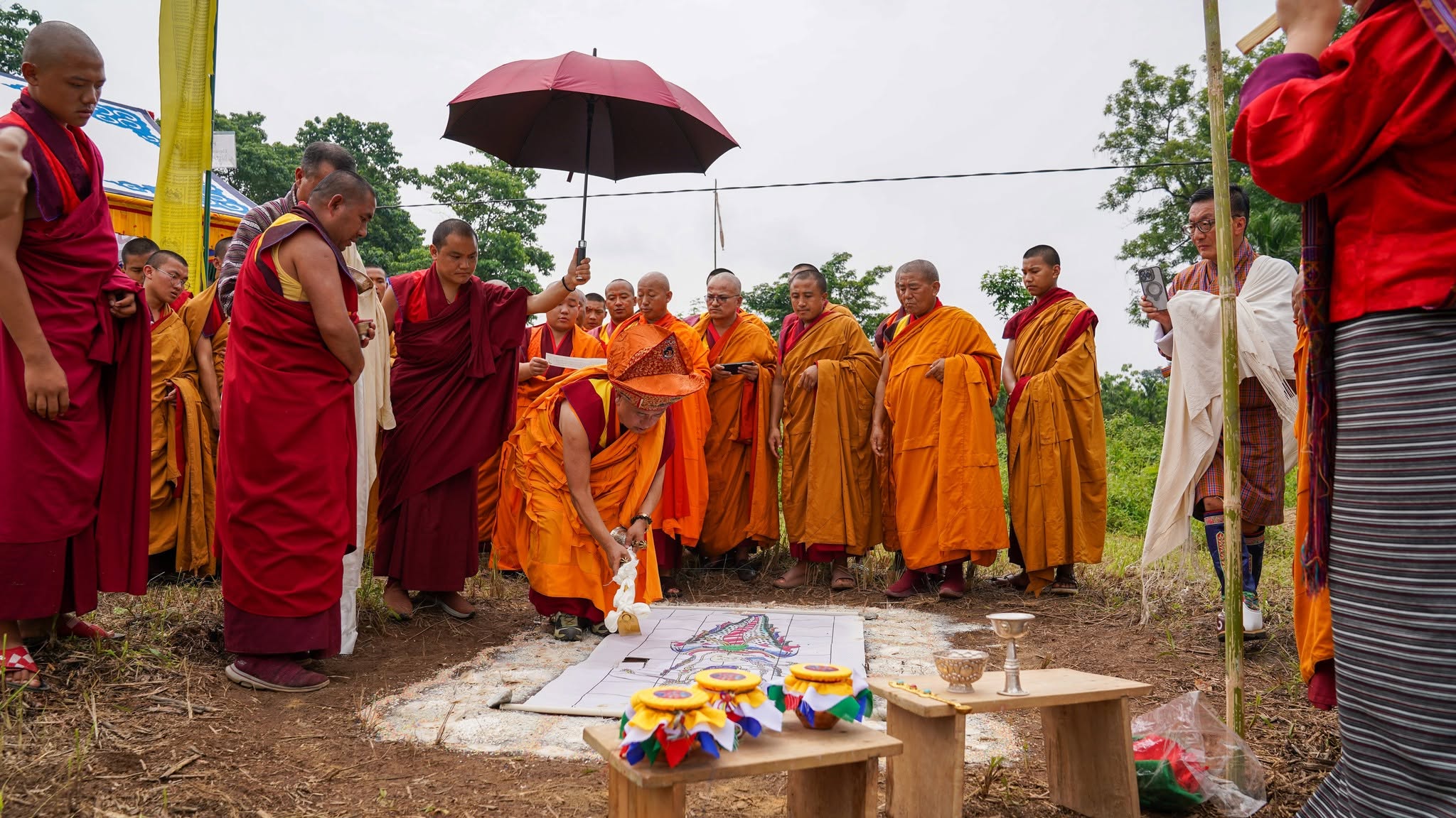 Royal Vision Takes Shape as Ground Breaks for 108 Jangchub Chortens in Gelephu